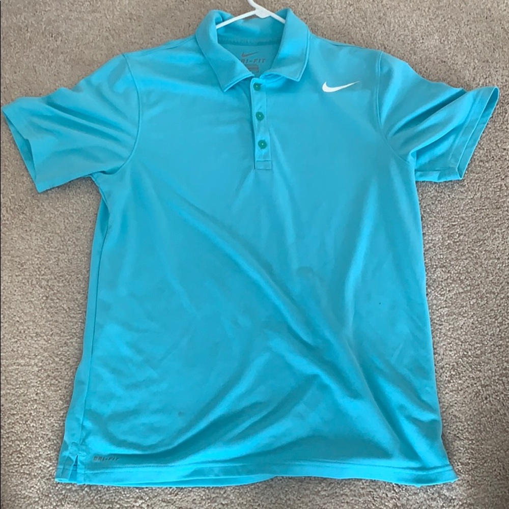 Light Blue Nike Dri-Fit Polo Size Small